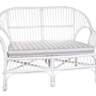Euro 2 Seat Lounge with Cream Cushion