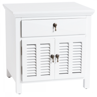 Louvre Bedside White
