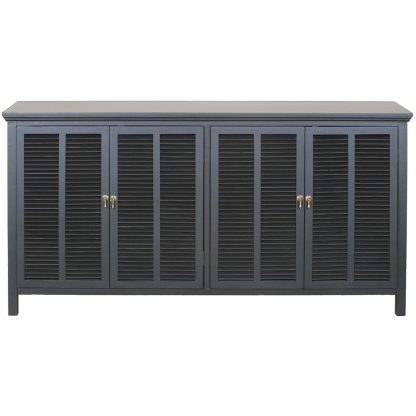 Louvre 4 Door Buffet Black