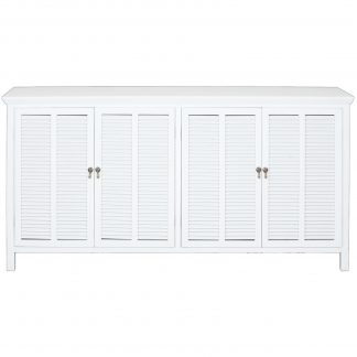 Louvre 4 Door Buffet White