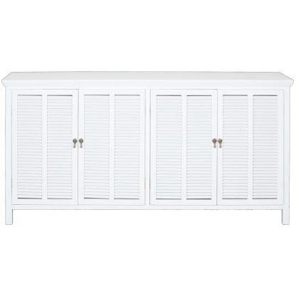 Louvre 4 Door Buffet White