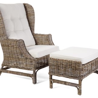 King Chair with Footstool