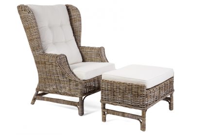 King Chair with Footstool