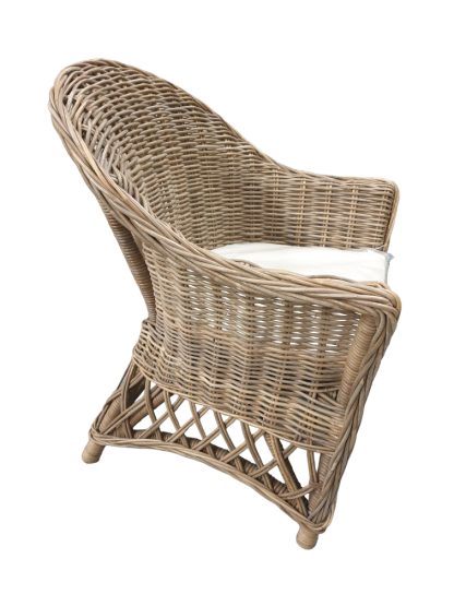 Charlotte Rattan Chair - Image 3