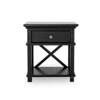 Sorrento Bedside Table Black
