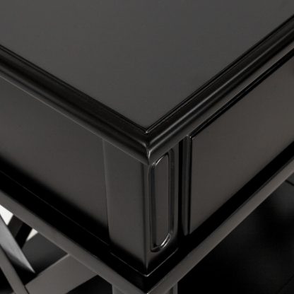 Sorrento Bedside Table Black - Image 3