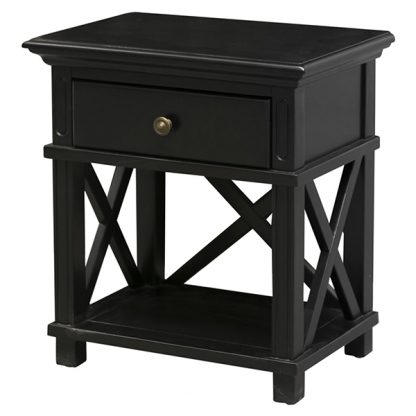 Sorrento Bedside Table Black - Image 2