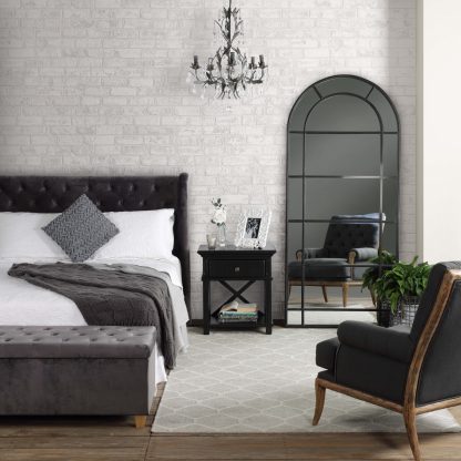 Sorrento Bedside Table Black - Image 4