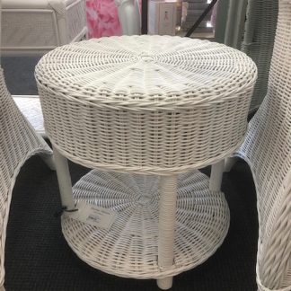 cane side table