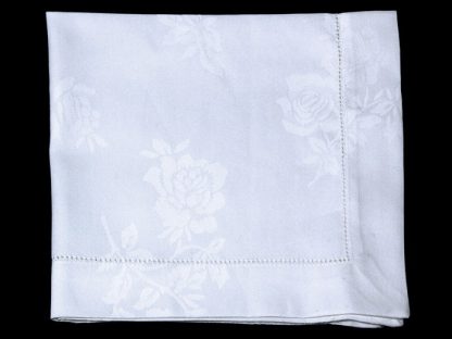 Napkin White Rose Damask