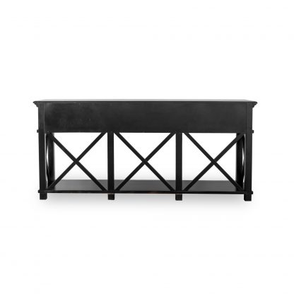 Sorrento 3 Drawer Black Console Table - Image 2