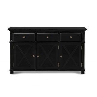 Sorrento 3 Drawer Buffet Black