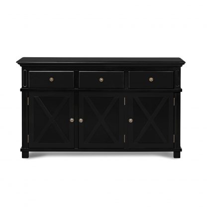 Sorrento 3 Drawer Buffet Black