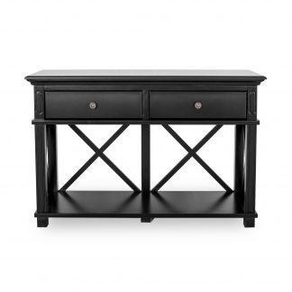 Sorrento 2 Drawer Console Table Black
