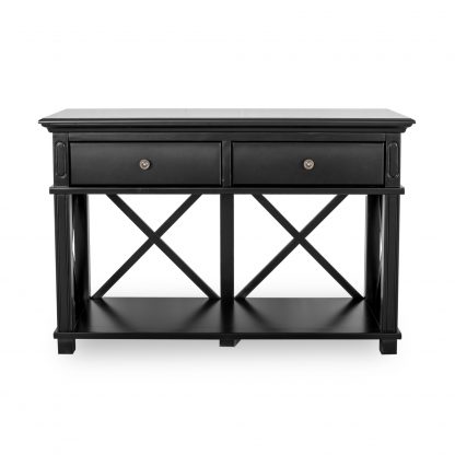 Sorrento 2 Drawer Console Table Black