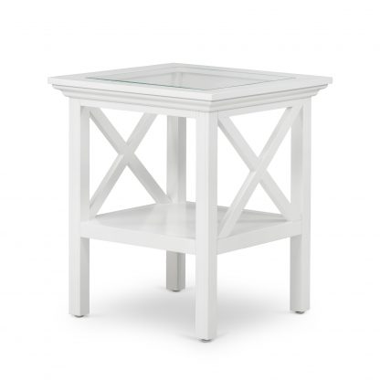 Sorrento Glass Top Side Table - Image 3