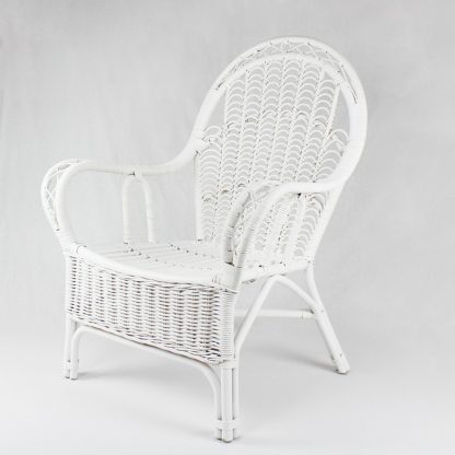 Olivia Armchair White Rattan