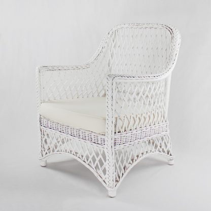 Stella Armchair White Rattan