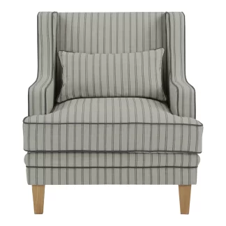 Bondi Armchair Blue Pin Stripe (Due 06/09/24)