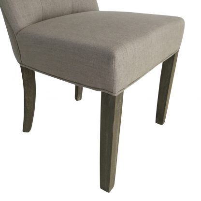 Diana Beige Linen Dining Chair - Image 2