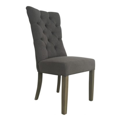 Diana Storm Grey Linen Dining Chair