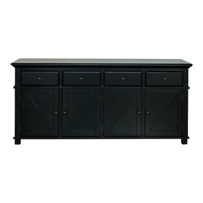 Sorrento 4 Drawer Black Buffet - Image 2