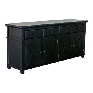 Sorrento 4 Drawer Black Buffet