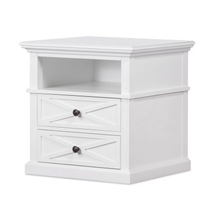 Sorrento Medium 2 Drawer Bedside Table - Image 2