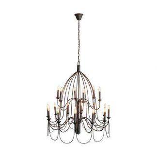 Large Arm Taupe Chandelier (Due 21/11/24)