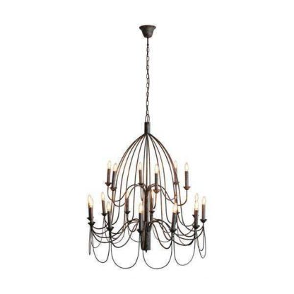 Large Arm Taupe Chandelier (Due 21/11/24)