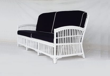 Rattan Lounge White