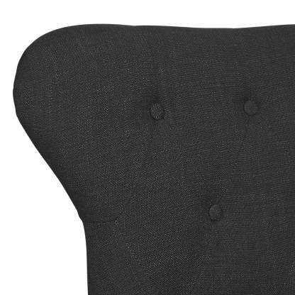Haven Buttonback Dining Chair Charcoal - Image 2