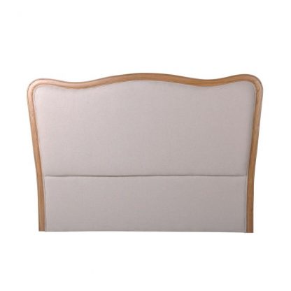 Oxford Upholstered Beige Bedhead King