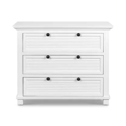 West Beach Chest 3 Drawers White