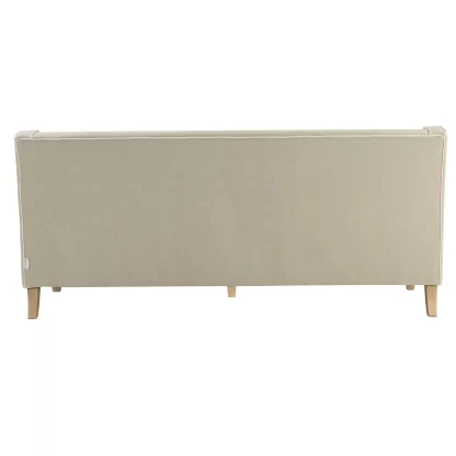 Bondi 3 Seat Sofa Natural w White Piping (Due 06/09/24)) - Image 4