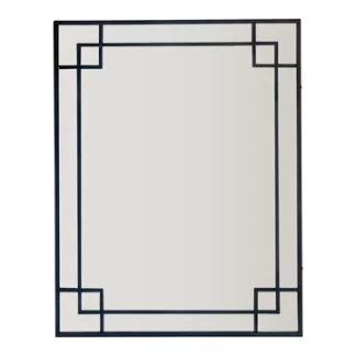Black Mirror with Corner Detail H160cm (Due 18 Jul 23)